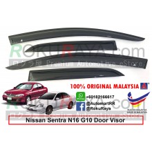Nissan Sentra G10 N16 2000 AG Door Visor Air Press Wind Deflector (Small 7cm Width)